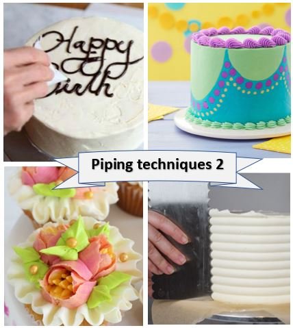 Buttercream Frosting Piping Techniques - YouTube